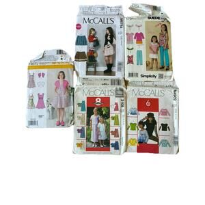 5- Girls Teens Dress Separates Skirts Tops Sz 3-14 Sew Patterns Lots Of Designs